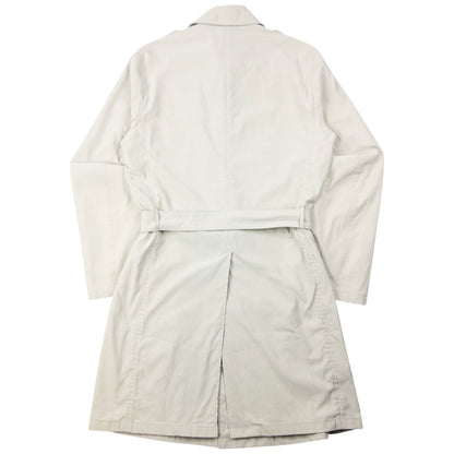 Vintage 2008 Prada Belt Waist Trench Jacket Size M | Medium, Cream