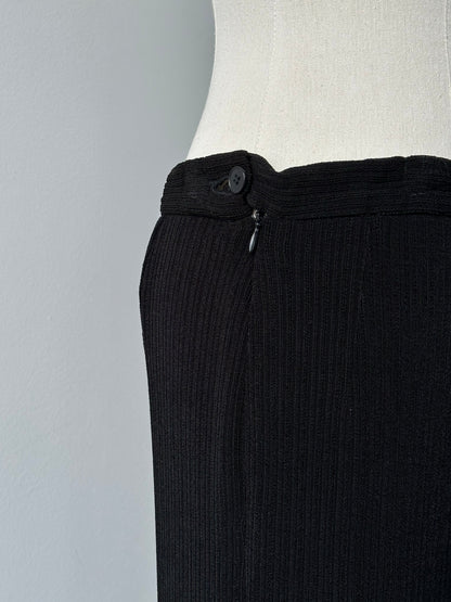 Mani 1990s Plisse Straight Leg Trousers - W28