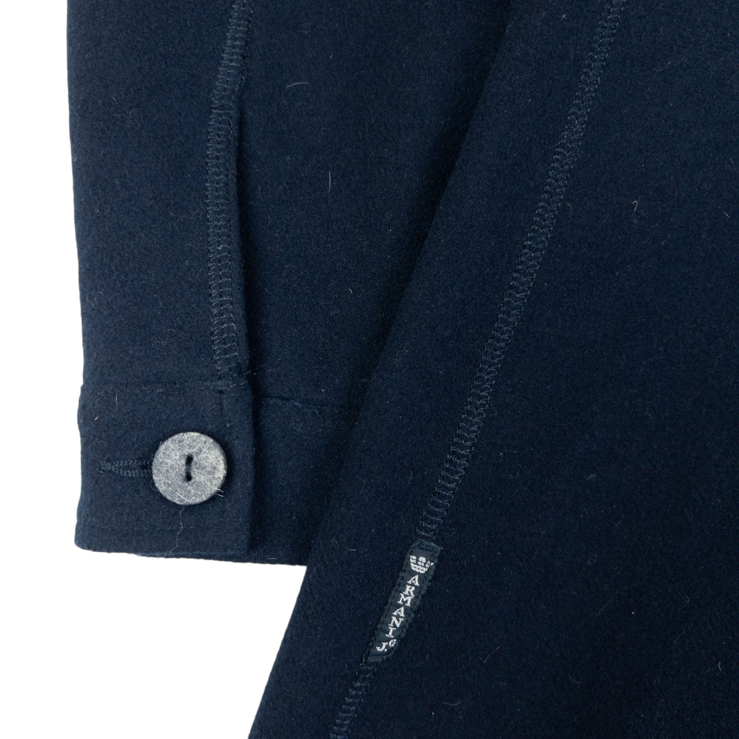 Vintage Armani Jeans Asymetrical Longline Zip Up Jacket Womens Size L