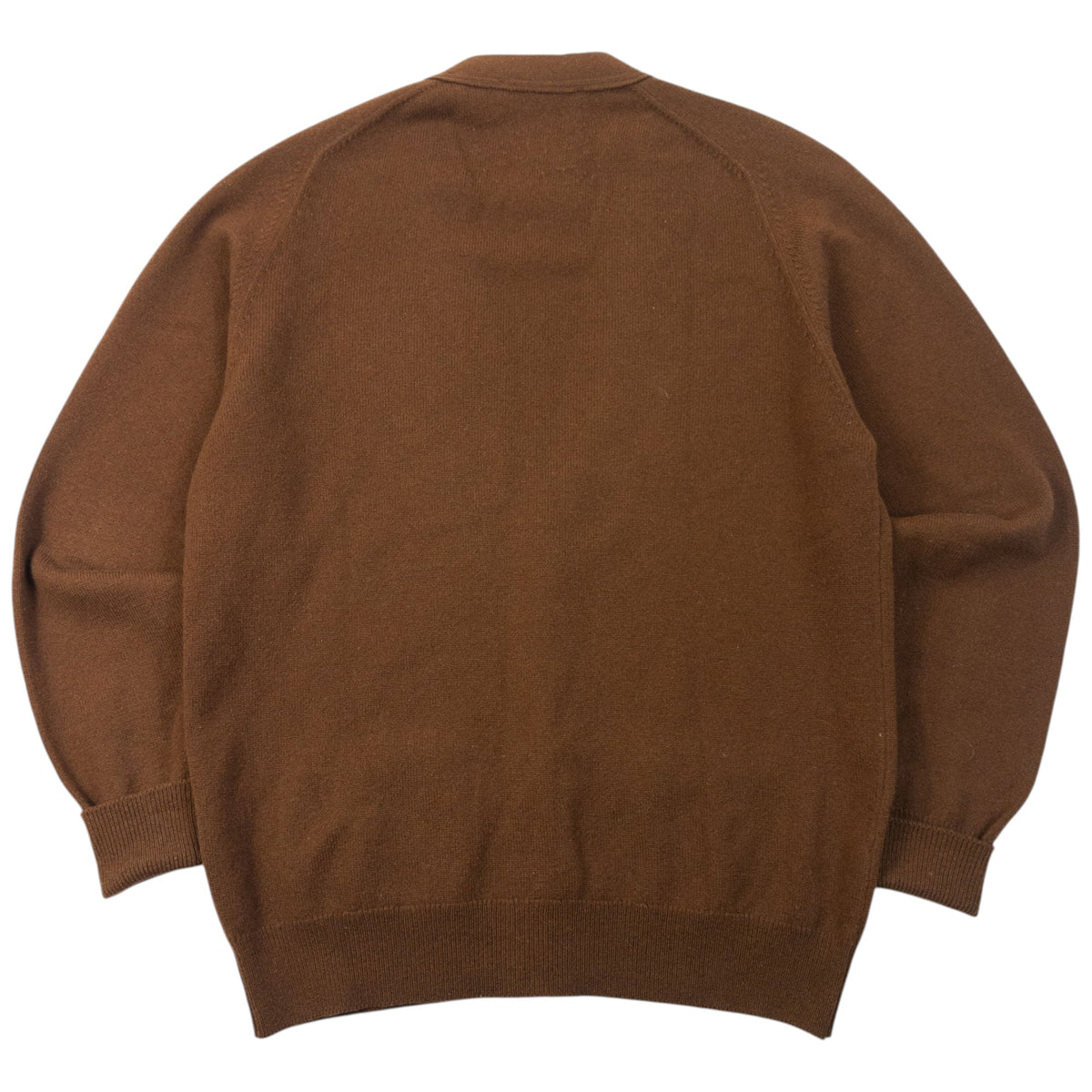 Vintage 90s Burberry Wool Cardigan Size M | Medium, Brown