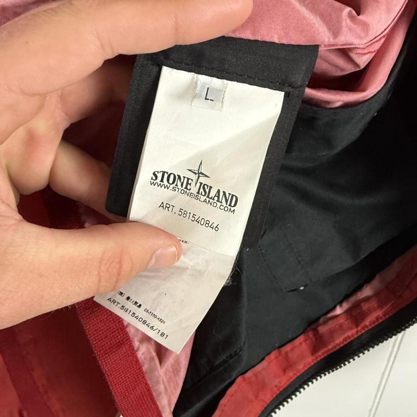 Stone Island Reflex Mat Jacket Red – Size Large | Large, Red