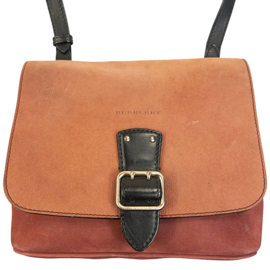 Vintage 2000s Burberry Leather Crossbody Bag | O/S, Red