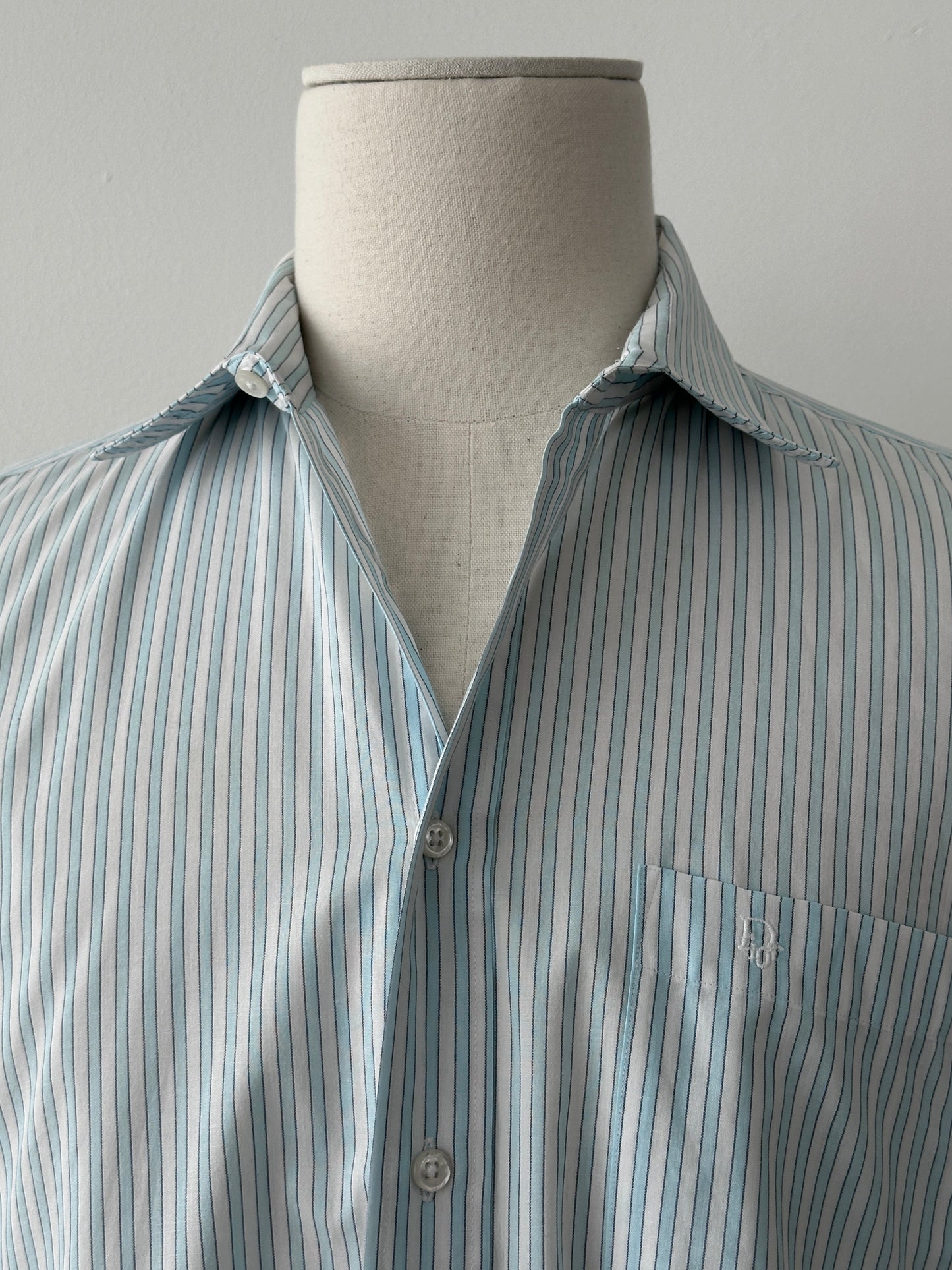 Christian Dior 1990s Cotton Check Short Sleeve Shirt - L