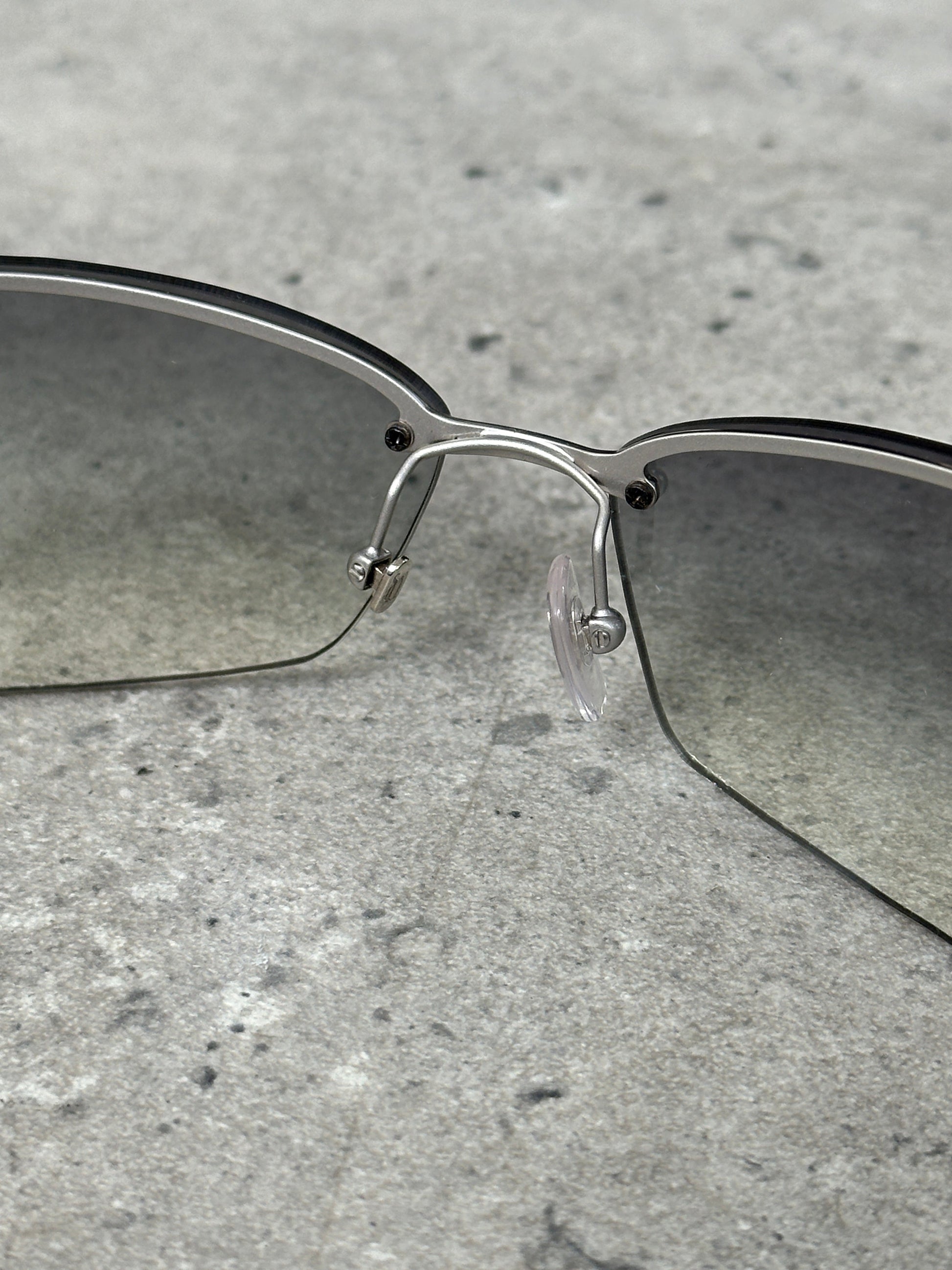Versace 2000s Medusa Logo Rimless Sunglasses
