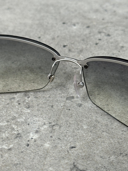 Versace 2000s Medusa Logo Rimless Sunglasses