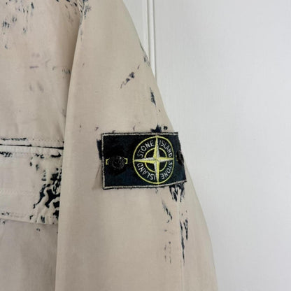 Stone Island Hand Corrosion Raso Jacket (L) | Large, Beige