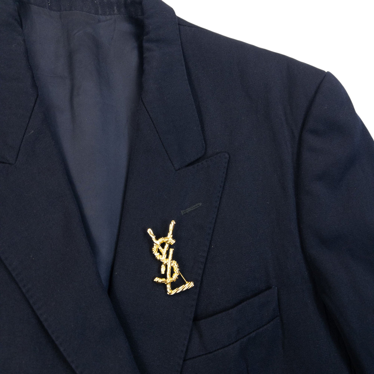 Vintage 80s YSL Yves Saint Laurent Blazer Jacket Womens Size XL | XL, Navy