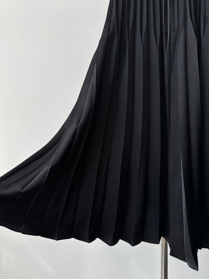 Donna Karan 2000s Sleeveless Pleated Midi Dress - XS-S