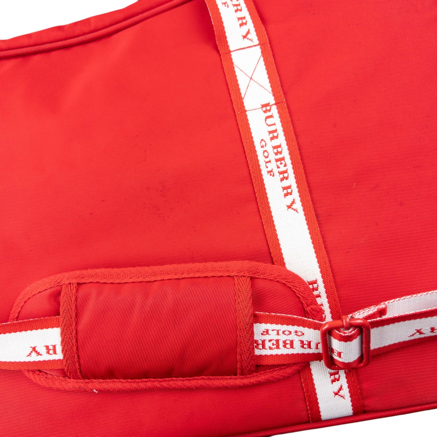 Vintage 2000s Burberry Golf Duffle Bag | O/S, Red