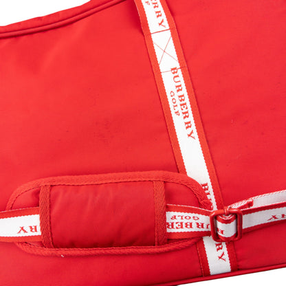 Vintage 2000s Burberry Golf Duffle Bag | O/S, Red
