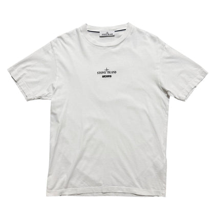 Stone Island Archivo Pure Metal Shell T-Shirt | Medium, White