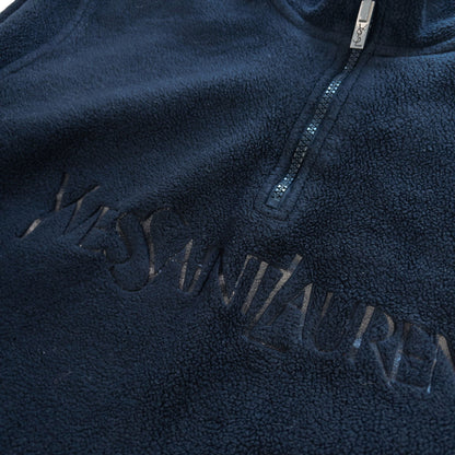 Vintage YSL Yves Saint Laurent Q Zip Fleece Size M