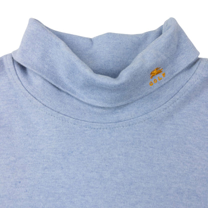 Vintage 90s Burberry Golf Turtleneck Jumper Size XL | XL, Blue
