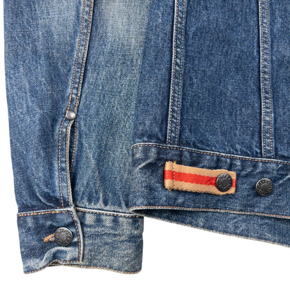 Vintage 2000s Gucci Button Up Denim Jacket Womens Size L | Large, Blue