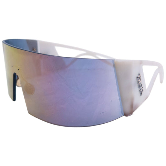 Vintage Dior KALEIDIORSCOPIC Shield Sunglasses | O/S, Iridescent