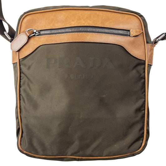 Vintage 2000s Prada Crossbody Bag | O/S, Brown