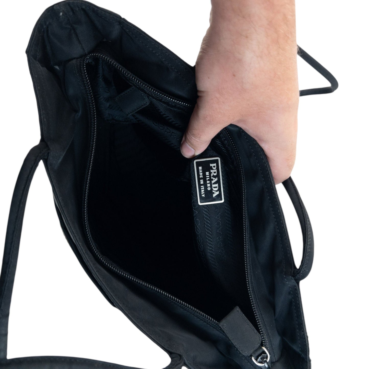 Vintage 2000s Prada Shoulder Bag | O/S, Black