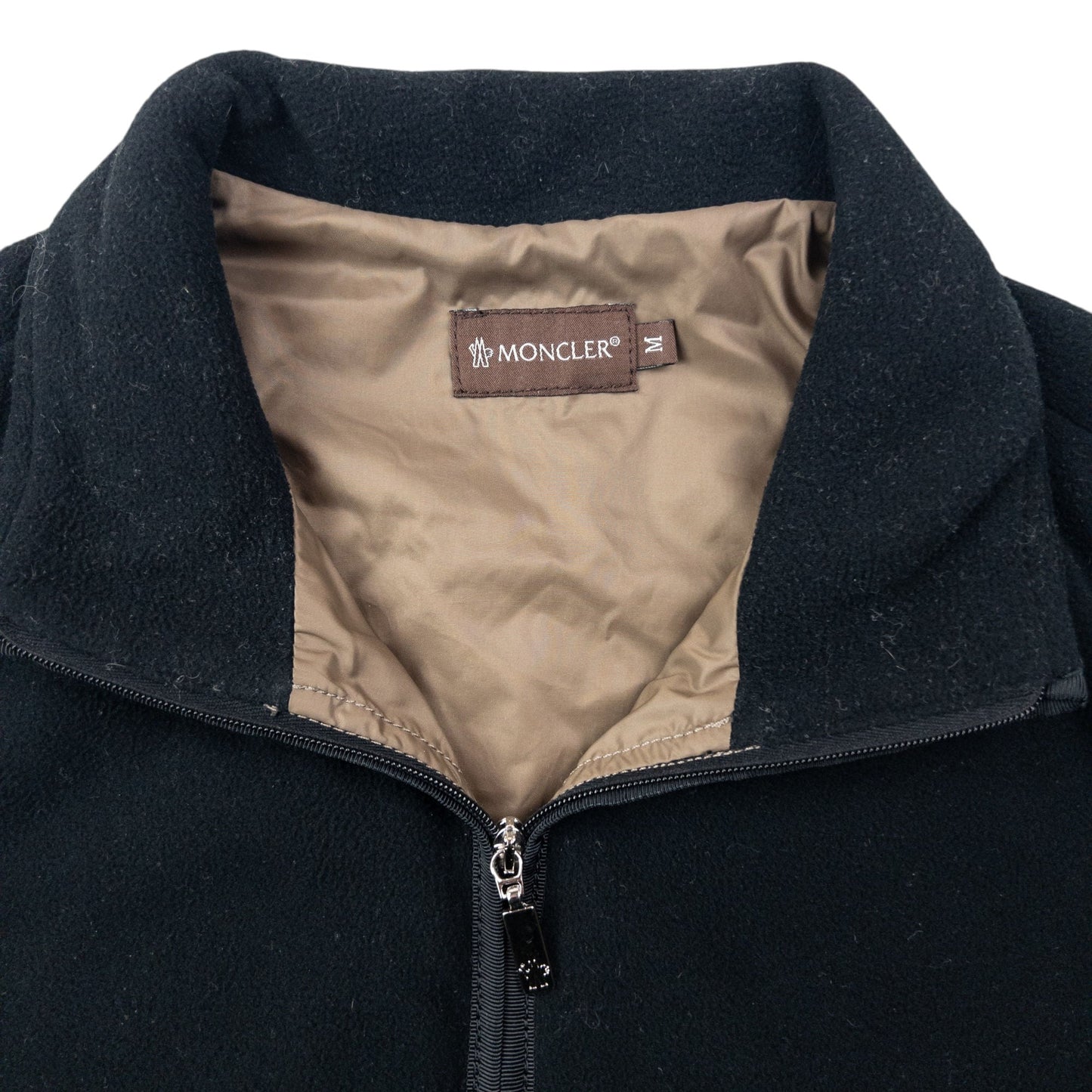 Vintage 90s Moncler Zip Up Fleece Gilet Womens Size M | Medium, Black
