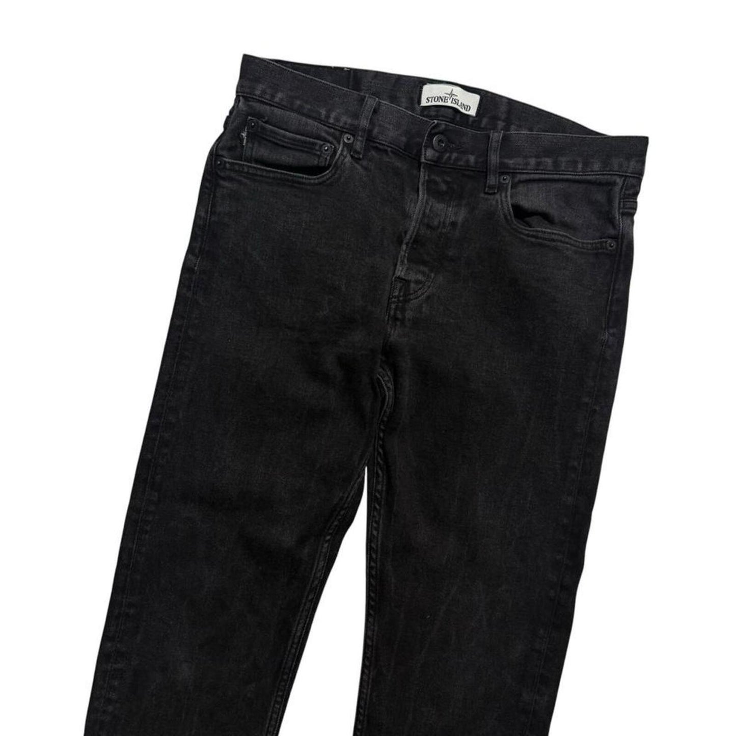Stone Island Denim Jeans | W30, Black
