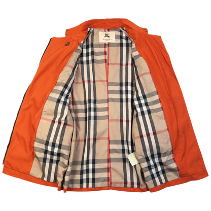 Vintage Burberry Nova Check Lined Jacket Womens Size XL | XL, Orange