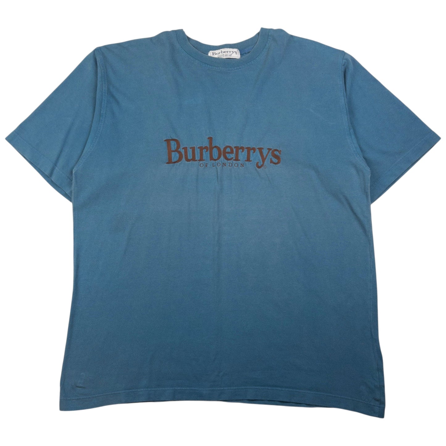Vintage Burberry Embroidered T Shirt Size XL