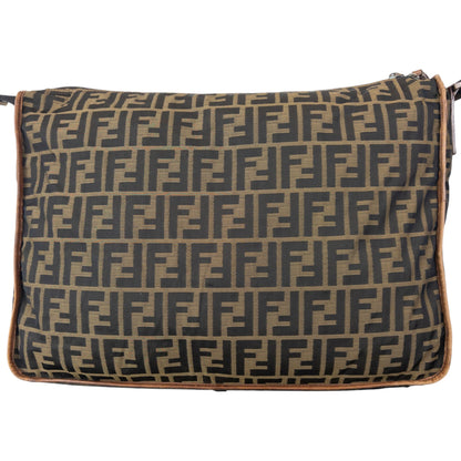 Vintage 2000s Fendi Monogram Crossbody Bag | O/S, Brown