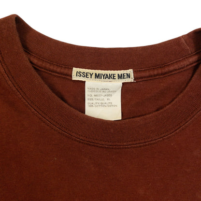 Vintage 90s Issey Miyake MEN T Shirt Size M | Medium, Brown