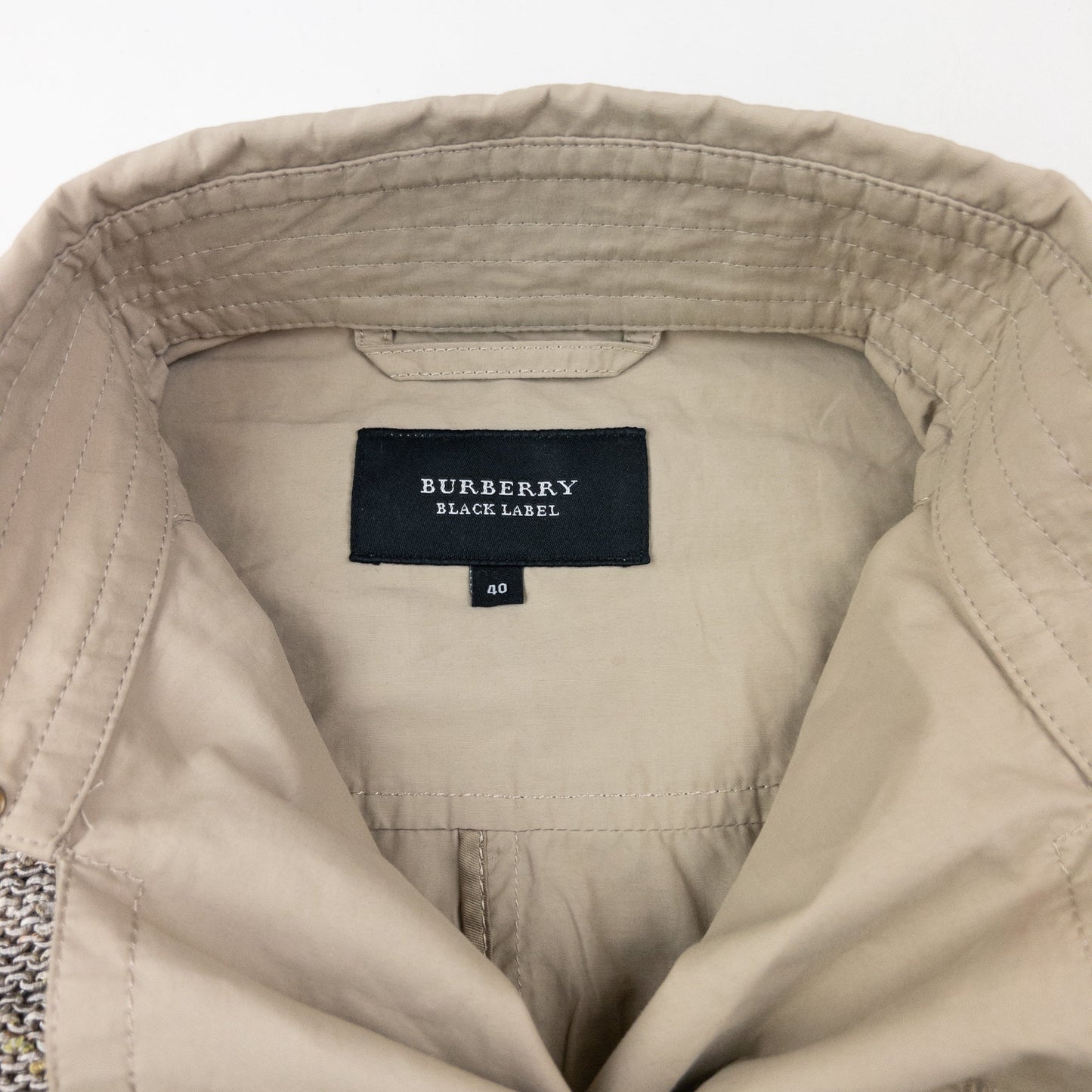 Vintage 2000s Burberry Black Label Knitted Trench Jacket Womens Size L | Large, Mixed