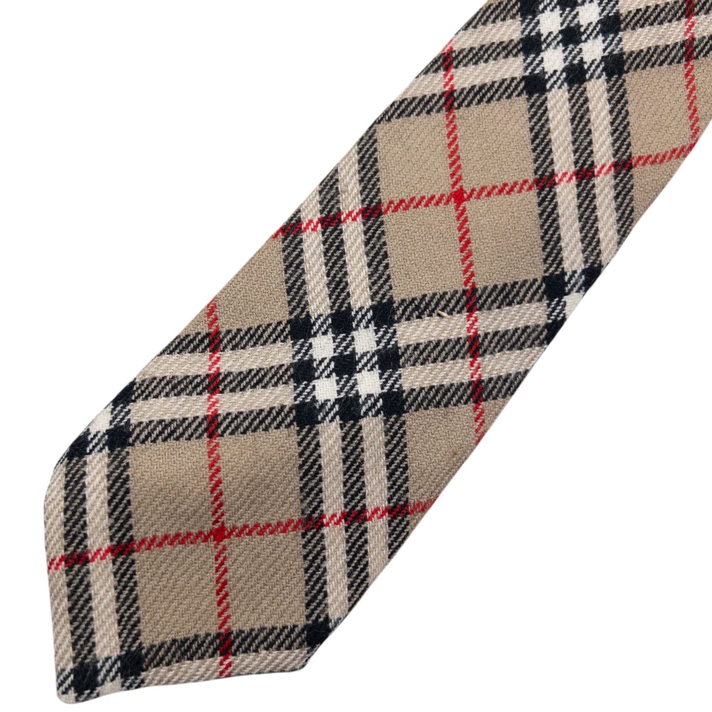 Vintage Burberry Nova Check Wool Tie