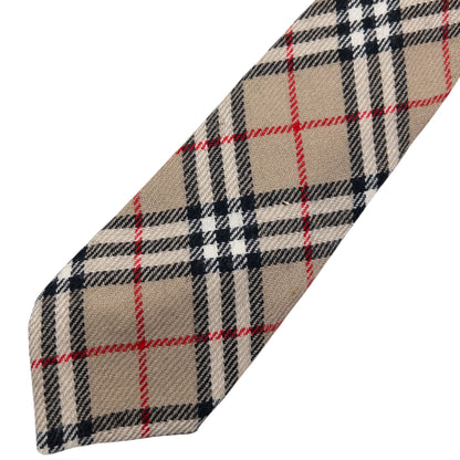 Vintage Burberry Nova Check Wool Tie