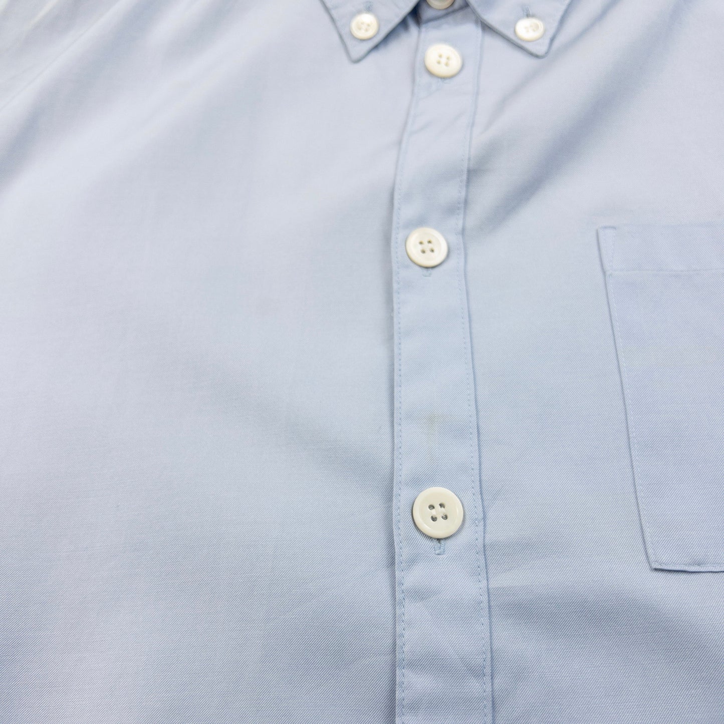 Vintage 90s Yohji Yamamoto Long Sleeve Button Up Shirt Size XS | XS, Blue