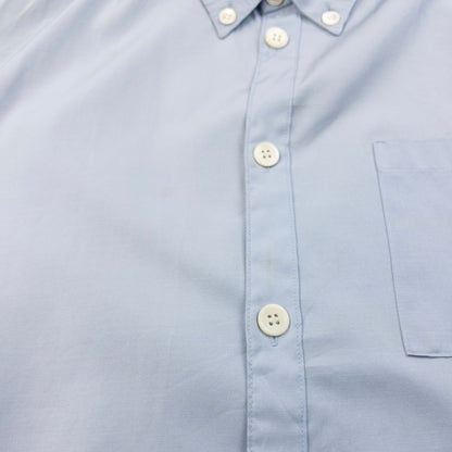 Vintage 90s Yohji Yamamoto Long Sleeve Button Up Shirt Size XS | XS, Blue