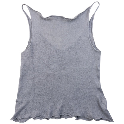 Vintage 90s Gucci By Tom Ford Linen Knit Vest Top Womens Size S | Small, Grey