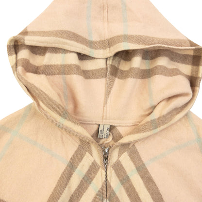 Vintage 2000s Burberry Nova Check Tassel Trim Poncho | O/S, Brown