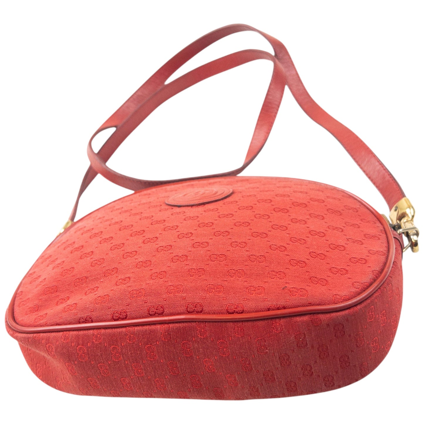 Vintage 80s Gucci Monogram Crossbody Bag | O/S, Gold