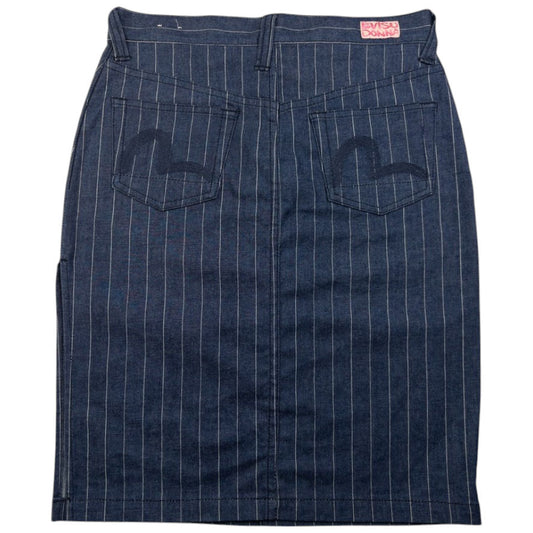 Vintage Evisu Donna Double Gull Embroidered Skirt Womens Size W29