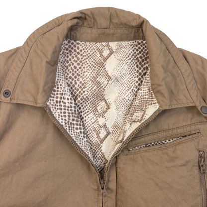 Vintage 2000s PPFM Snake Zip Up Jacket Size S | Small, Brown