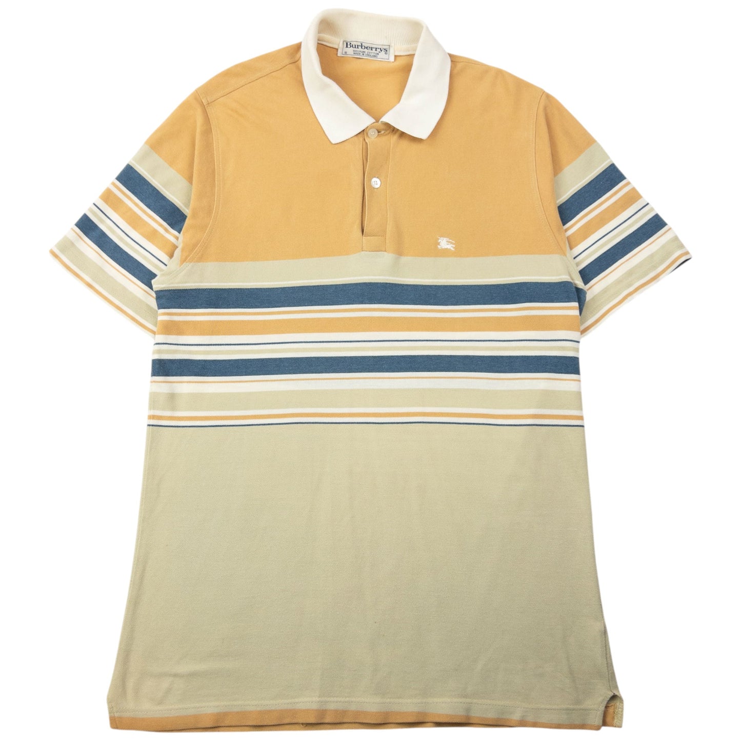 Vintage 90s Burberry Striped Polo Shirt Size S | Small, Red