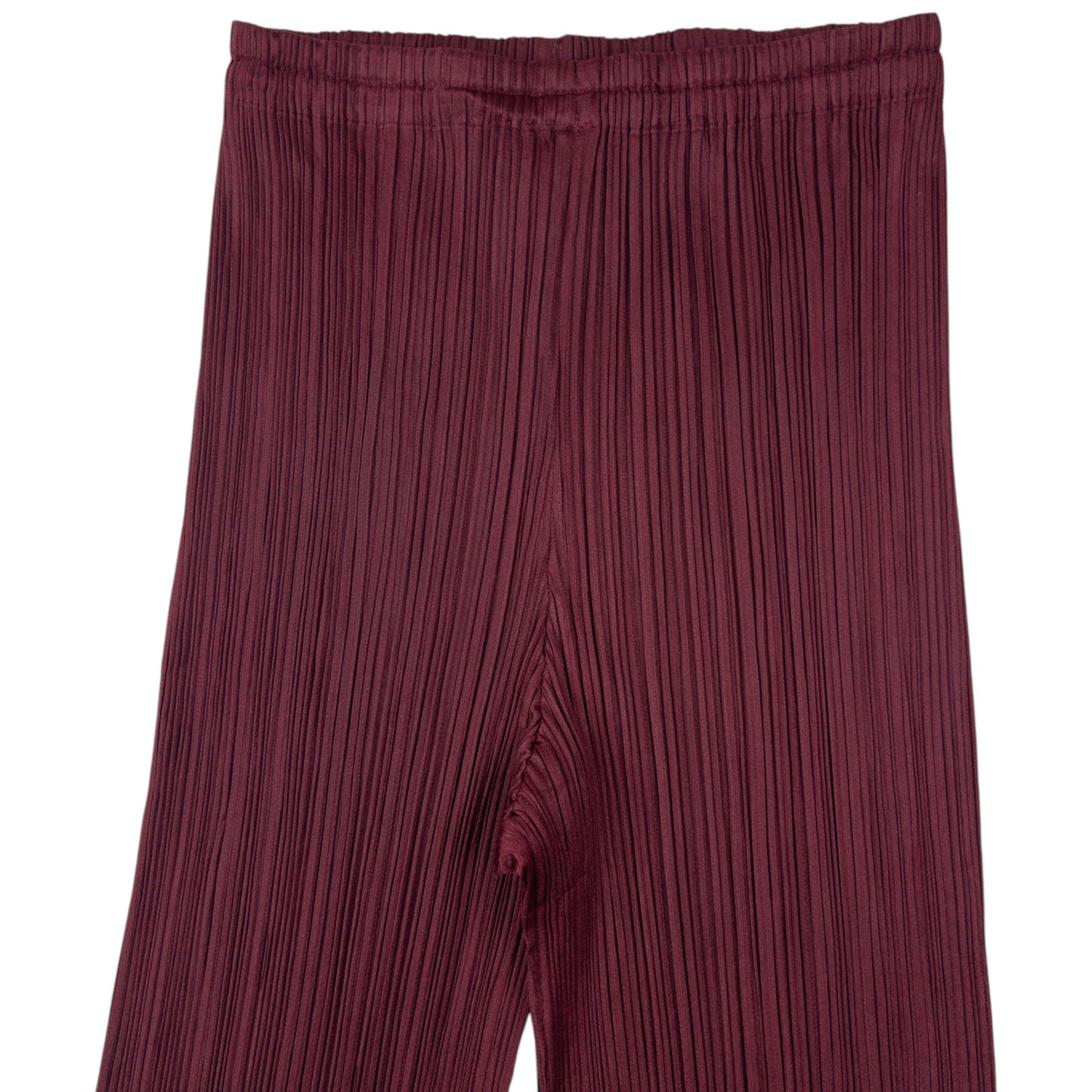 Vintage 90s Pleats Please By Issey Miyake Pleated Trousers Womens Size M | Medium, Burgundy