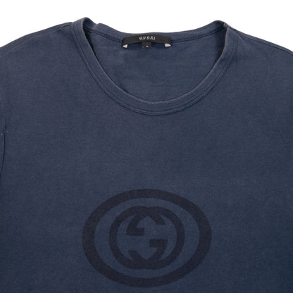 Vintage 2000s Gucci Logo T Shirt Size S | Small, Blue