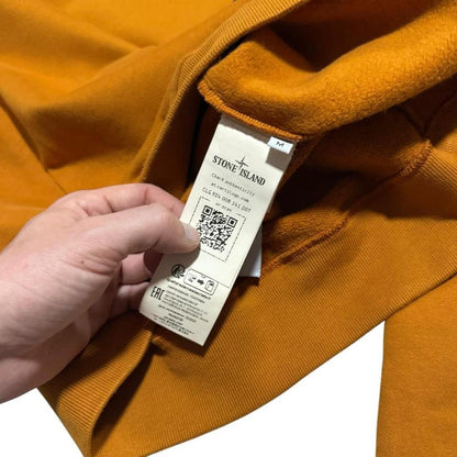 Stone Island Orange Quarter Zip Pullover | Medium, Orange