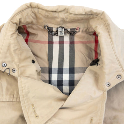 Vintage Burberry Nova Check Lined Trench Jacket Womens Size M | Medium, Beige