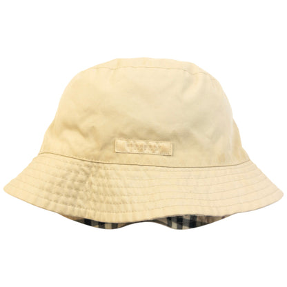 Vintage 2000s Burberry Nova Check Reversible Bucket Hat | O/S, Beige