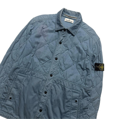 Stone Island Quilted Overshirt | XL, Blue