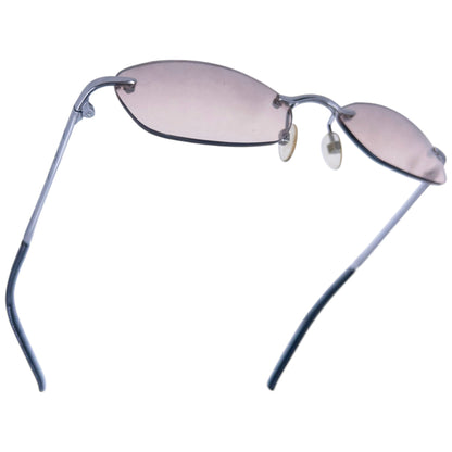 Vintage 2000s Burberry Rimless Sunglasses | O/S, Beige