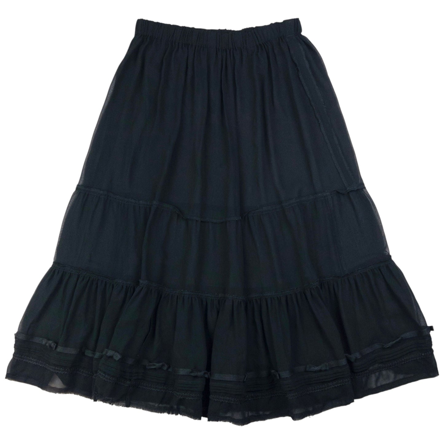 Vintage Comme Des Garçons Sheer Tiered Skirt Womens Size M