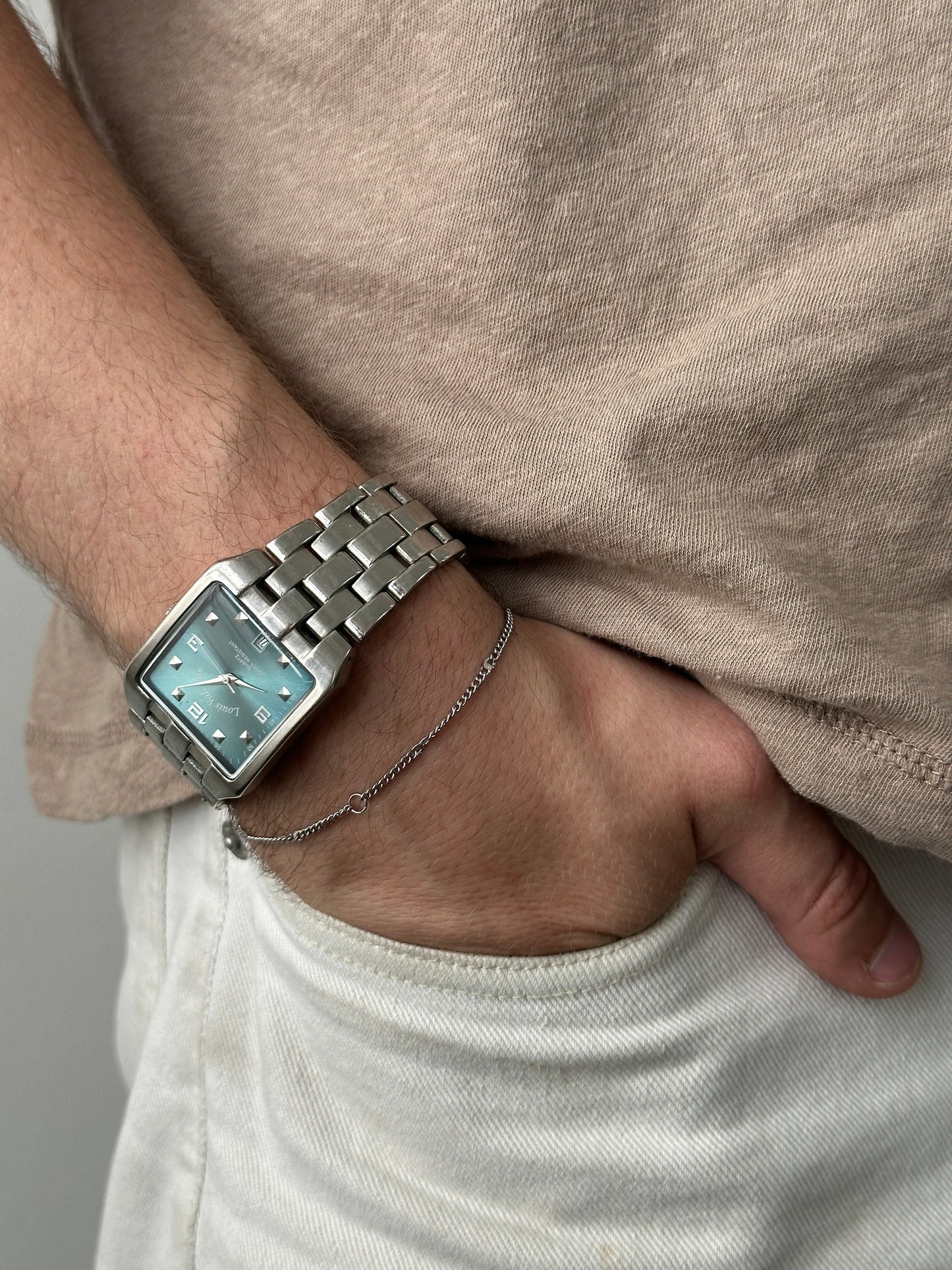 Vintage 2000s Square Stainless Steel Watch