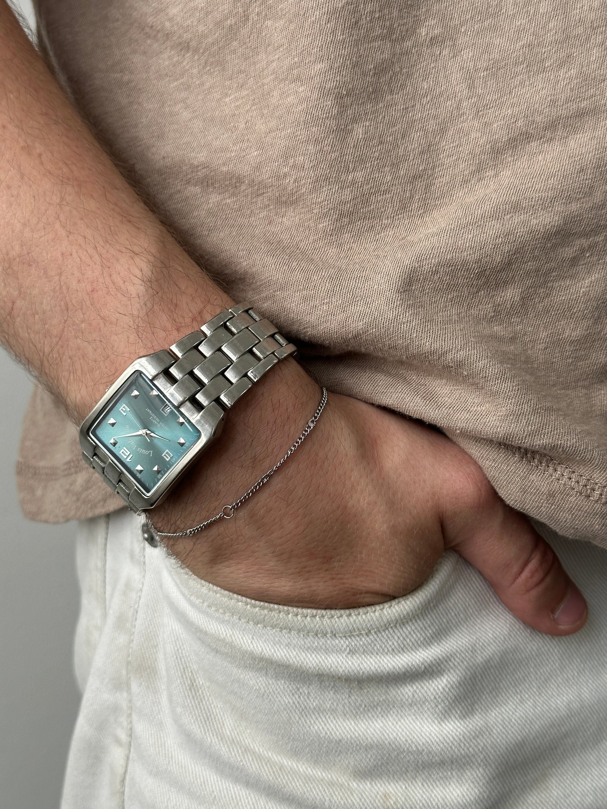 Vintage 2000s Square Stainless Steel Watch