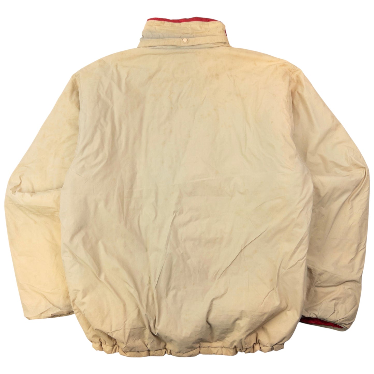 Vintage 2000s Stussy Padded Zip Up Jacket Size L | Large, Beige