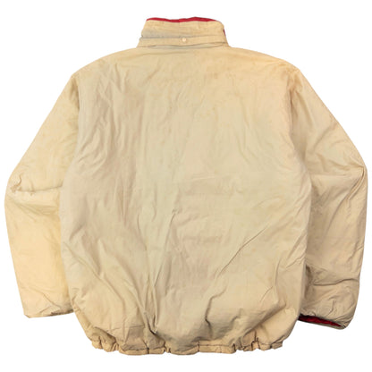 Vintage 2000s Stussy Padded Zip Up Jacket Size L | Large, Beige